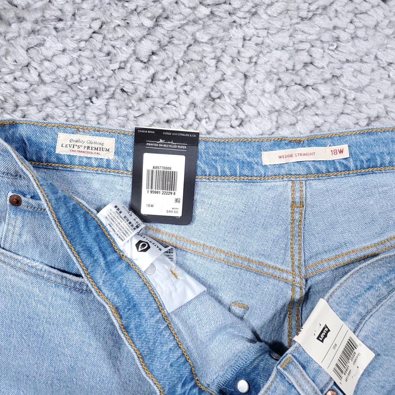 Women's Levi's Premium Wedgie Straight Fit High Rise... - Depop