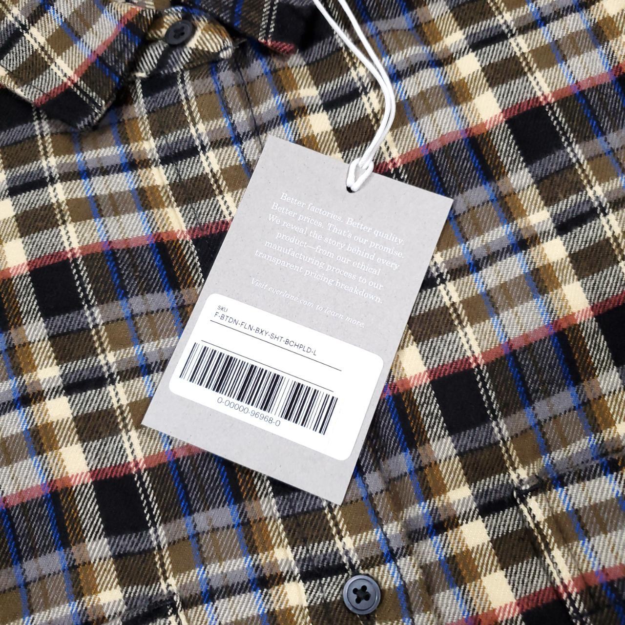 Women's Everlane Boxy Plaid Flannel button down long... - Depop