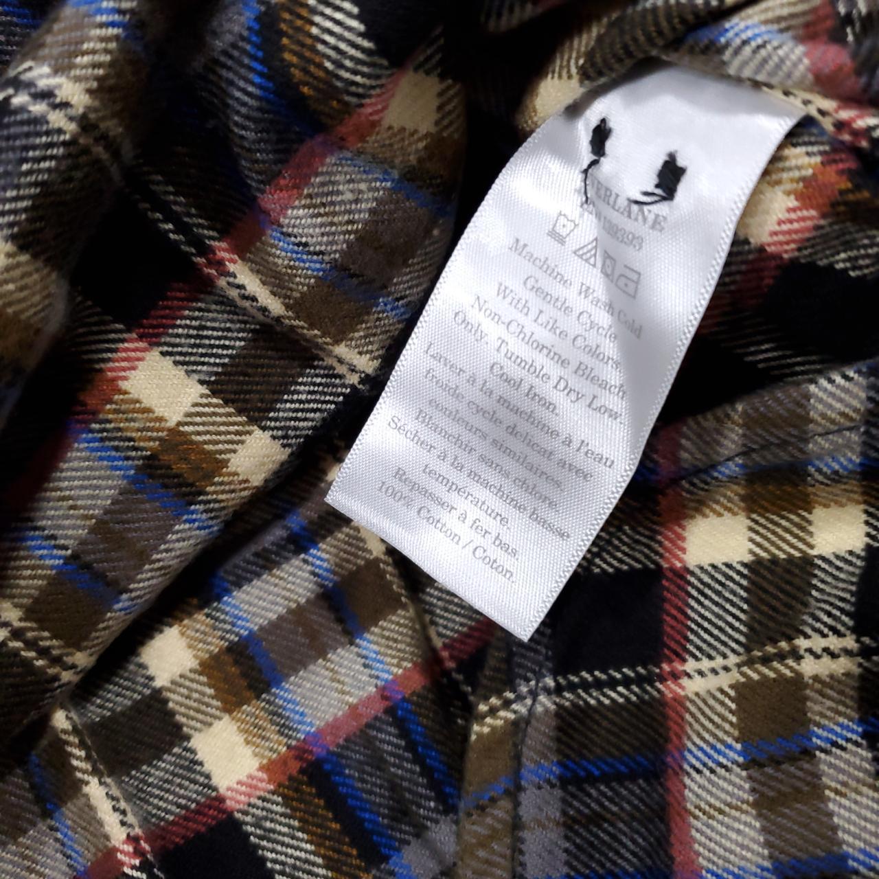 Women's Everlane Boxy Plaid Flannel button down long... - Depop