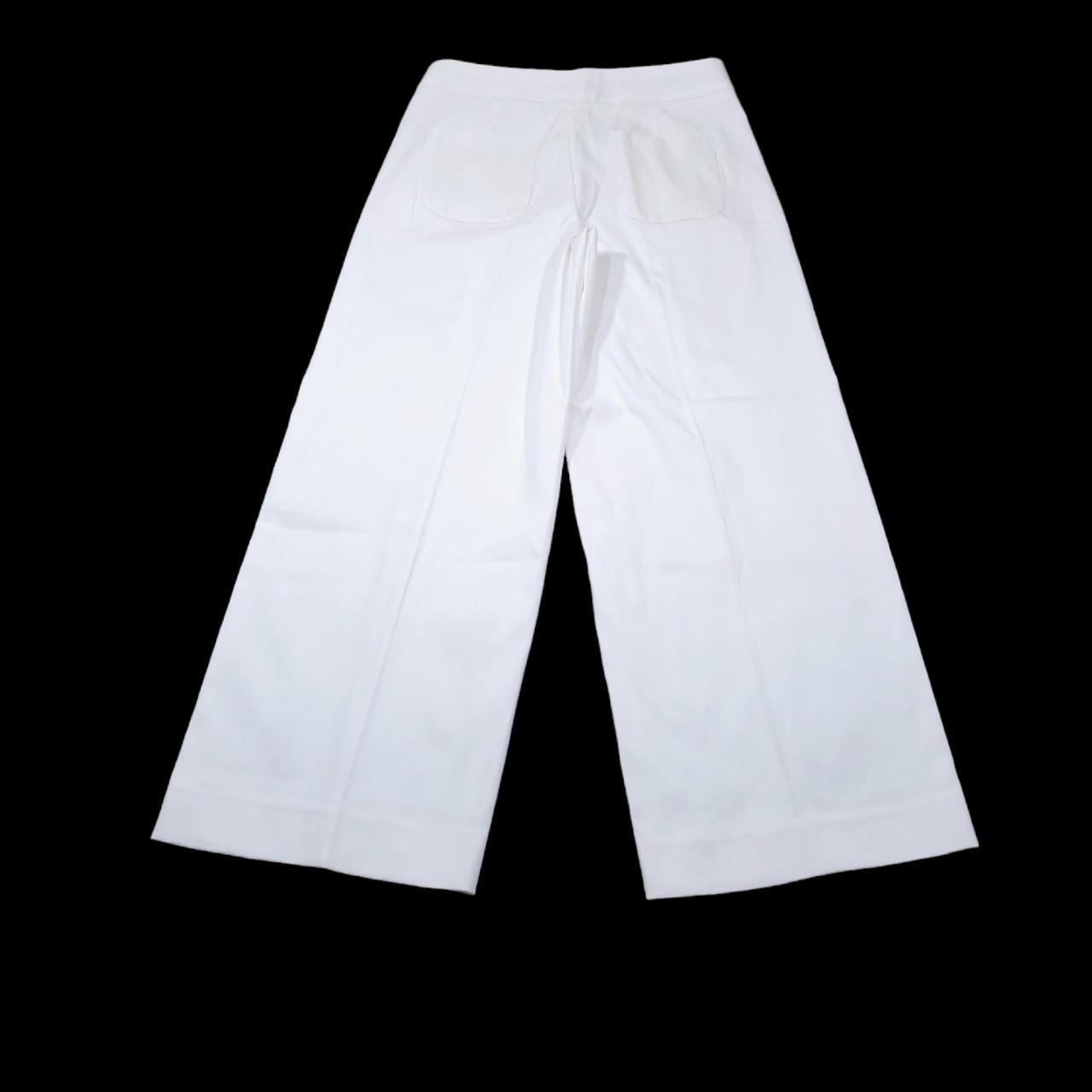 Everlane Wide Leg Structure Pants in white. High... - Depop