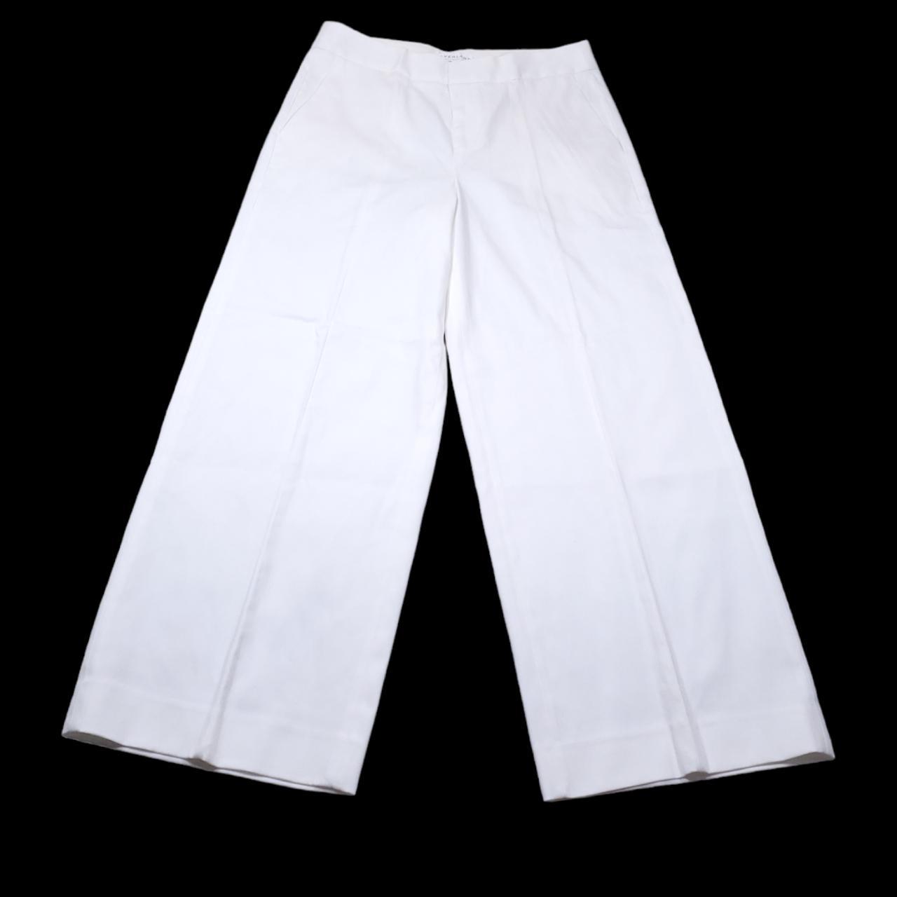 Everlane Wide Leg Structure Pants in white. High... - Depop