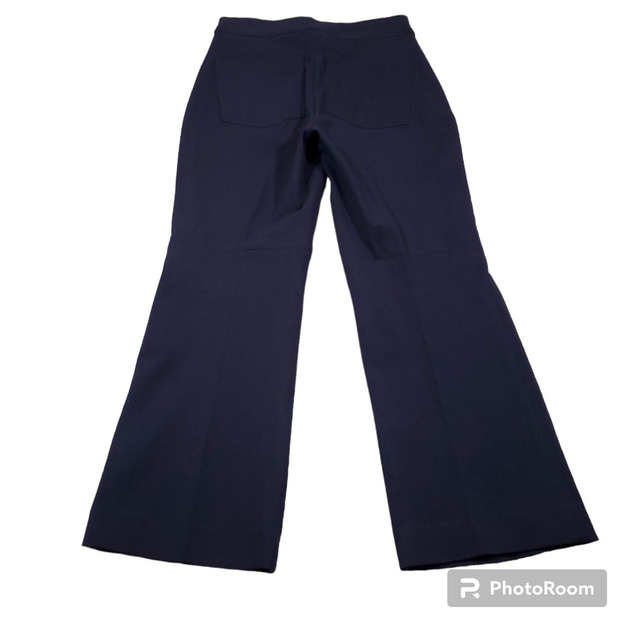 Spanx On-the-Go Kick Flare Pants Womens Medium Navy Blue Casual Pull On