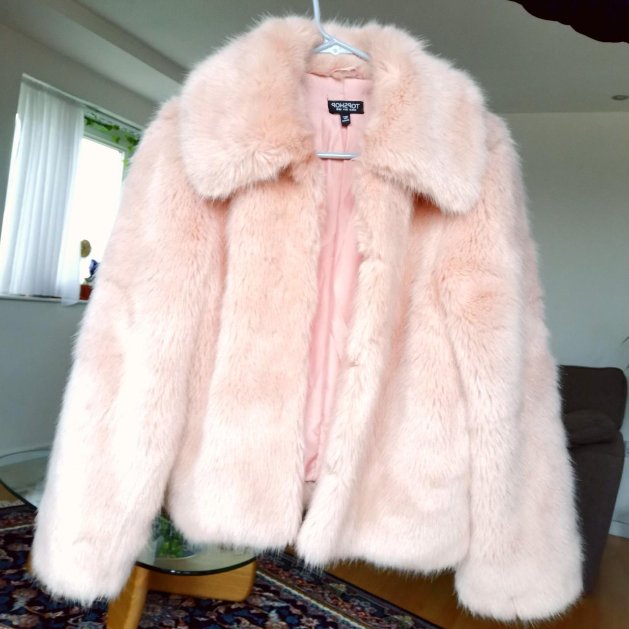 Amazing quality never worn Topshop baby pink faux. Depop