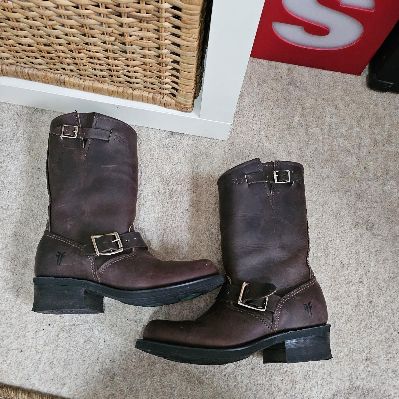 frye cowboy boots womens