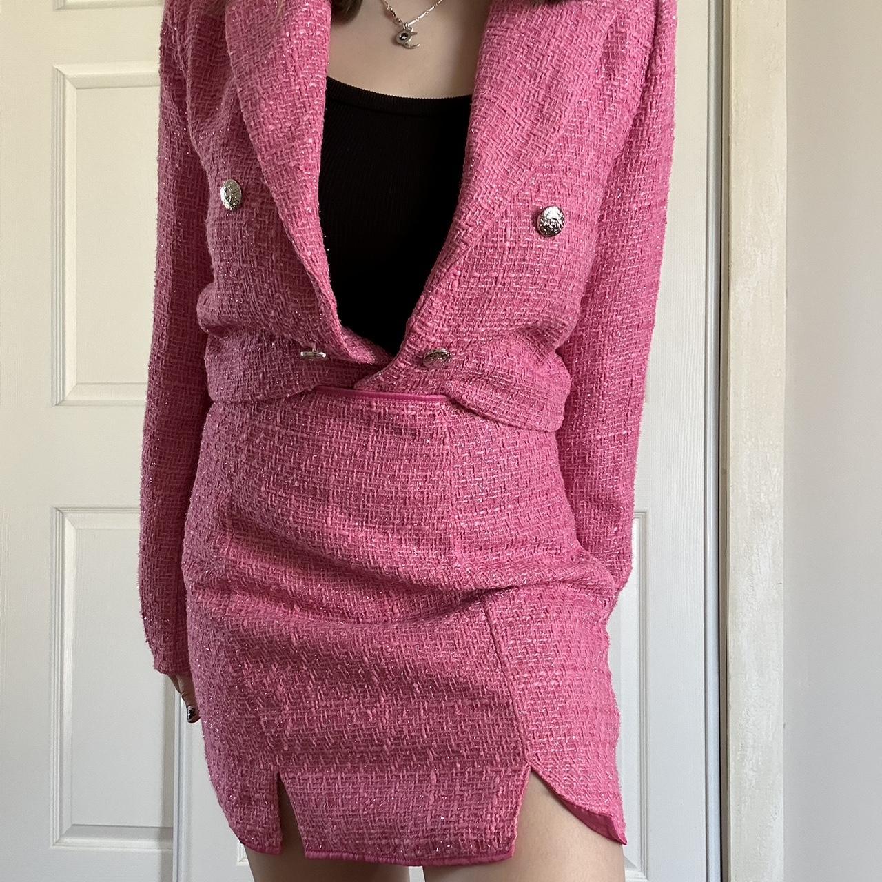 SHEIN Women's Pink Suit (4)