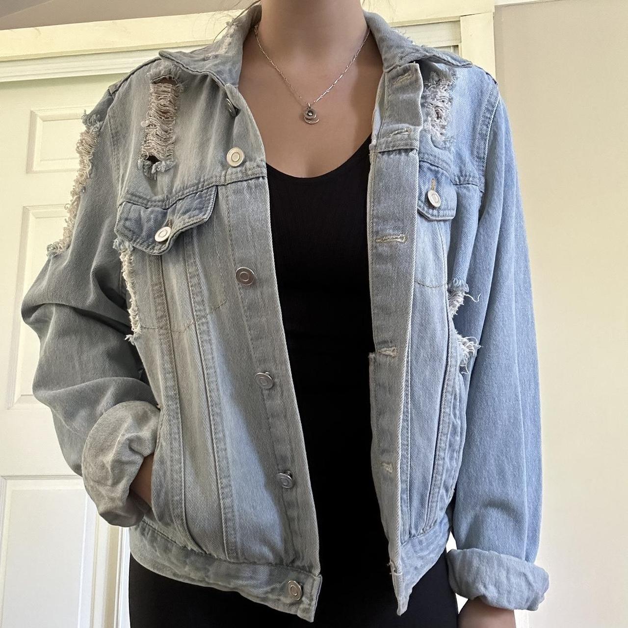 Oversized denim jacket on sale target