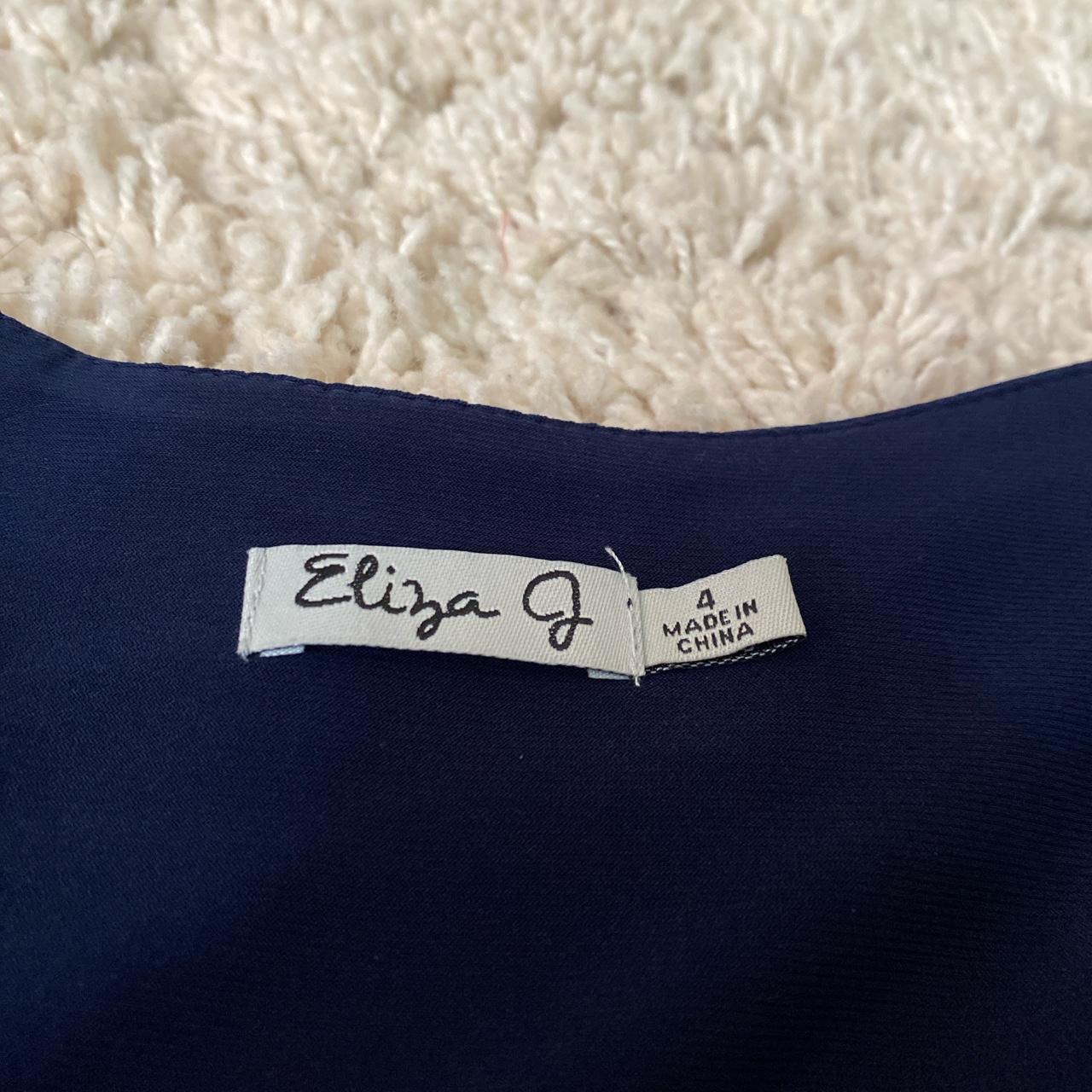 Eliza J Women's Navy Dress | Depop