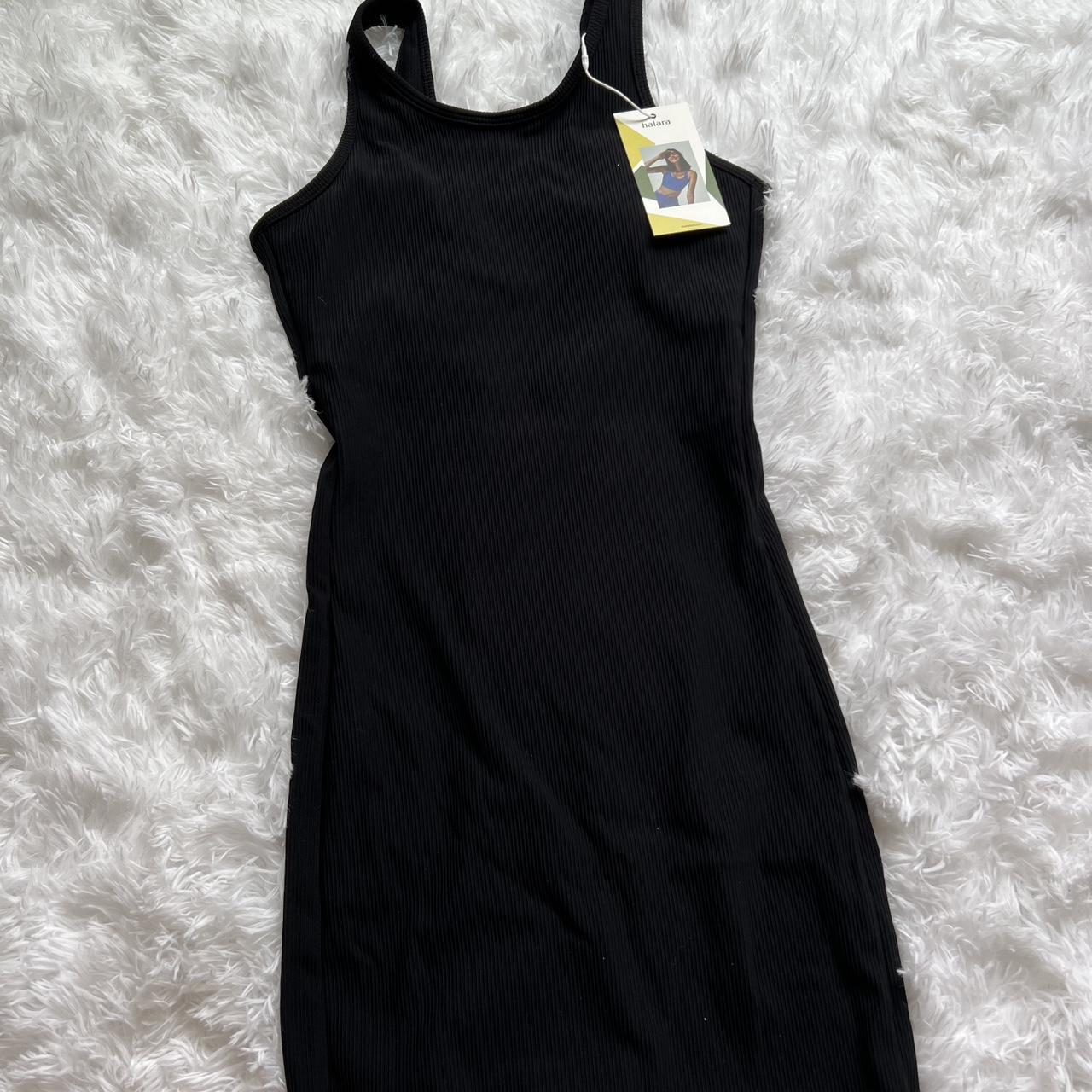 halara black dress with tags - Depop