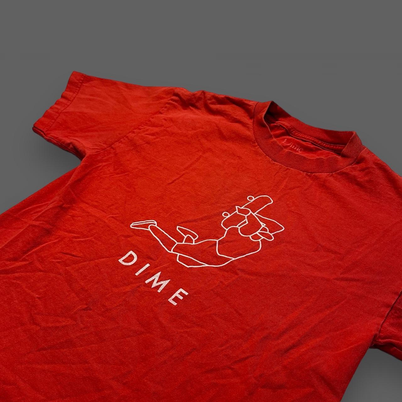 Dime Men's Red T-shirt (2)