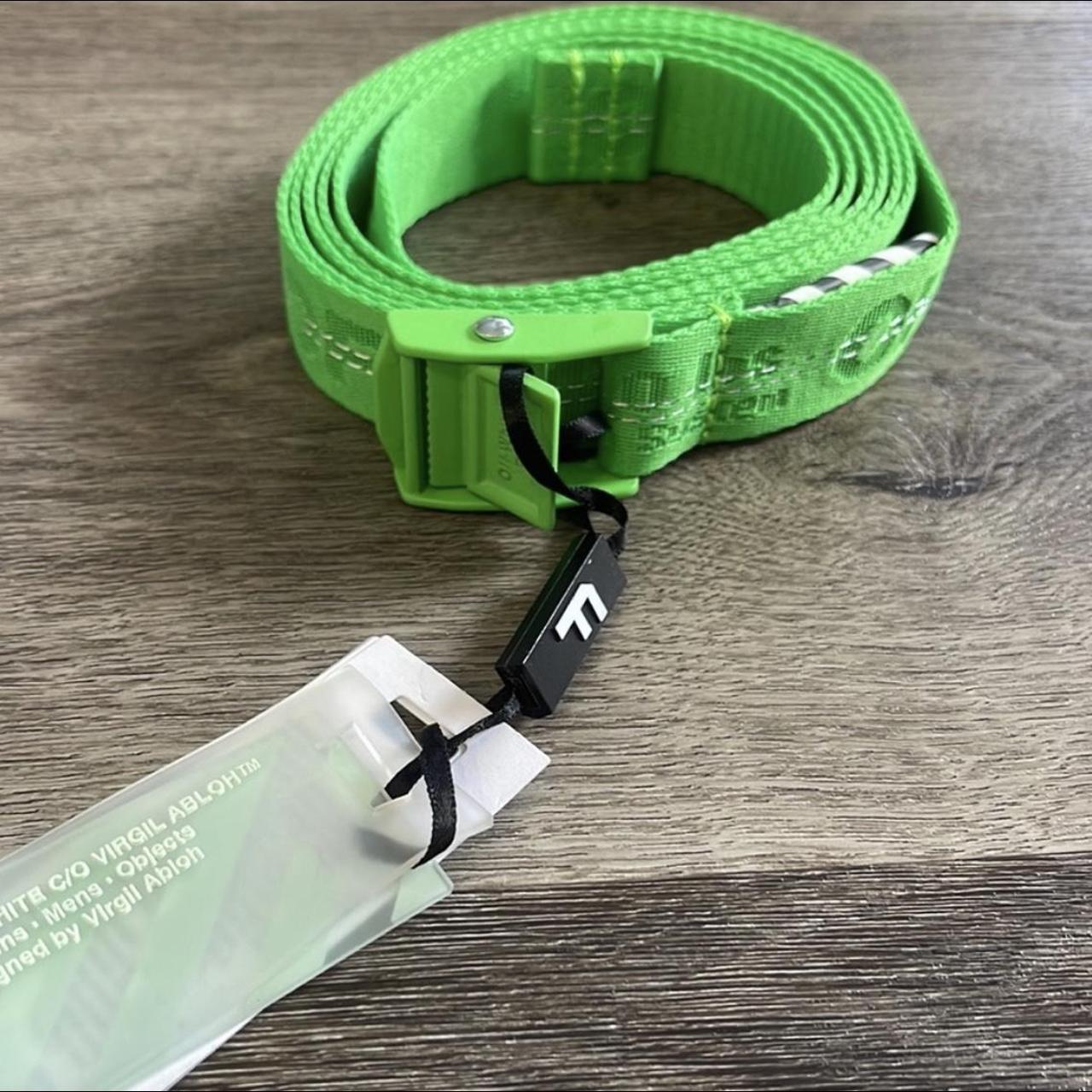 Off white hotsell belt green