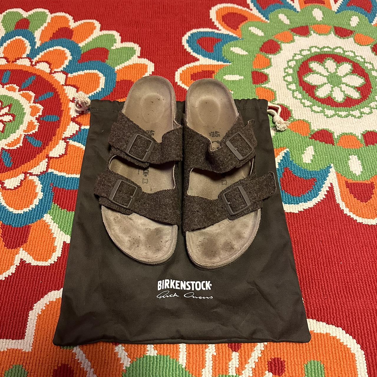 Rick Owens x Birkenstock Arizona Felt Sandals No box...