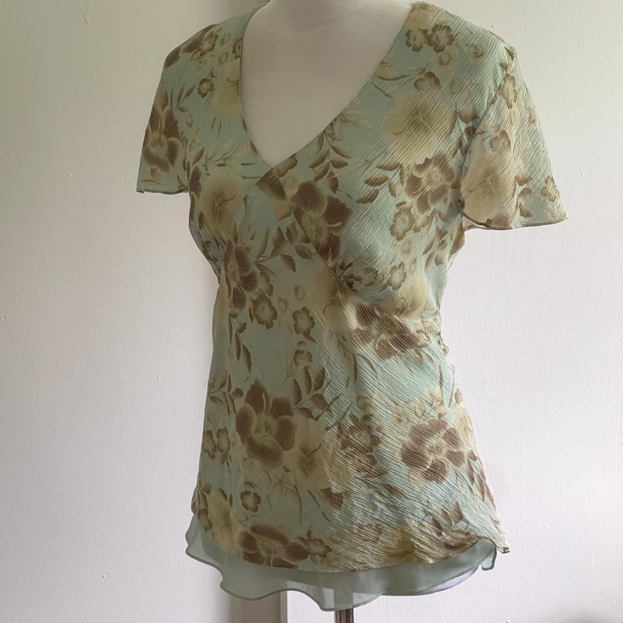 Gorgeous silk blouse by Josephine Chaus Labeled size... - Depop