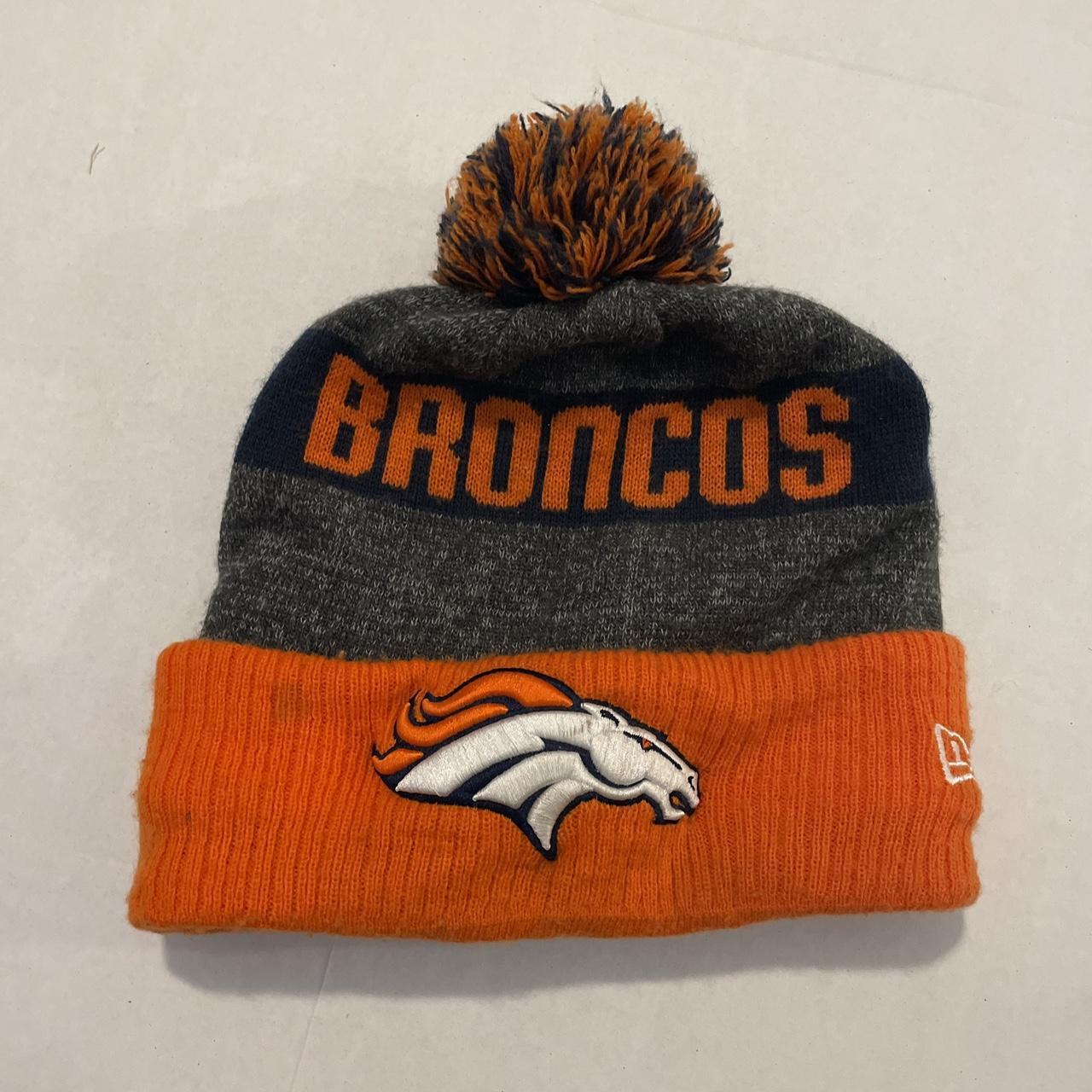 The Broncos Beanie Yarn Pom, Denver Broncos Beanie