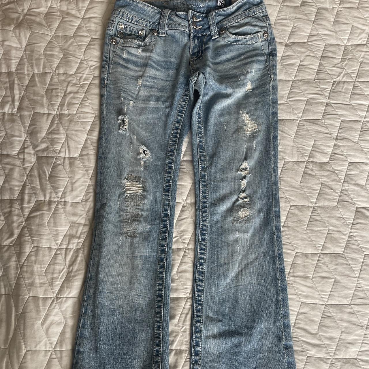 Miss Me vintage jeans. Size: 26 Style: Boot Cut:... - Depop