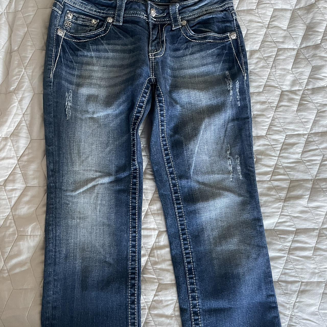 Miss Me vintage jeans Size: 27 Style: Capri Cut: Low - Depop