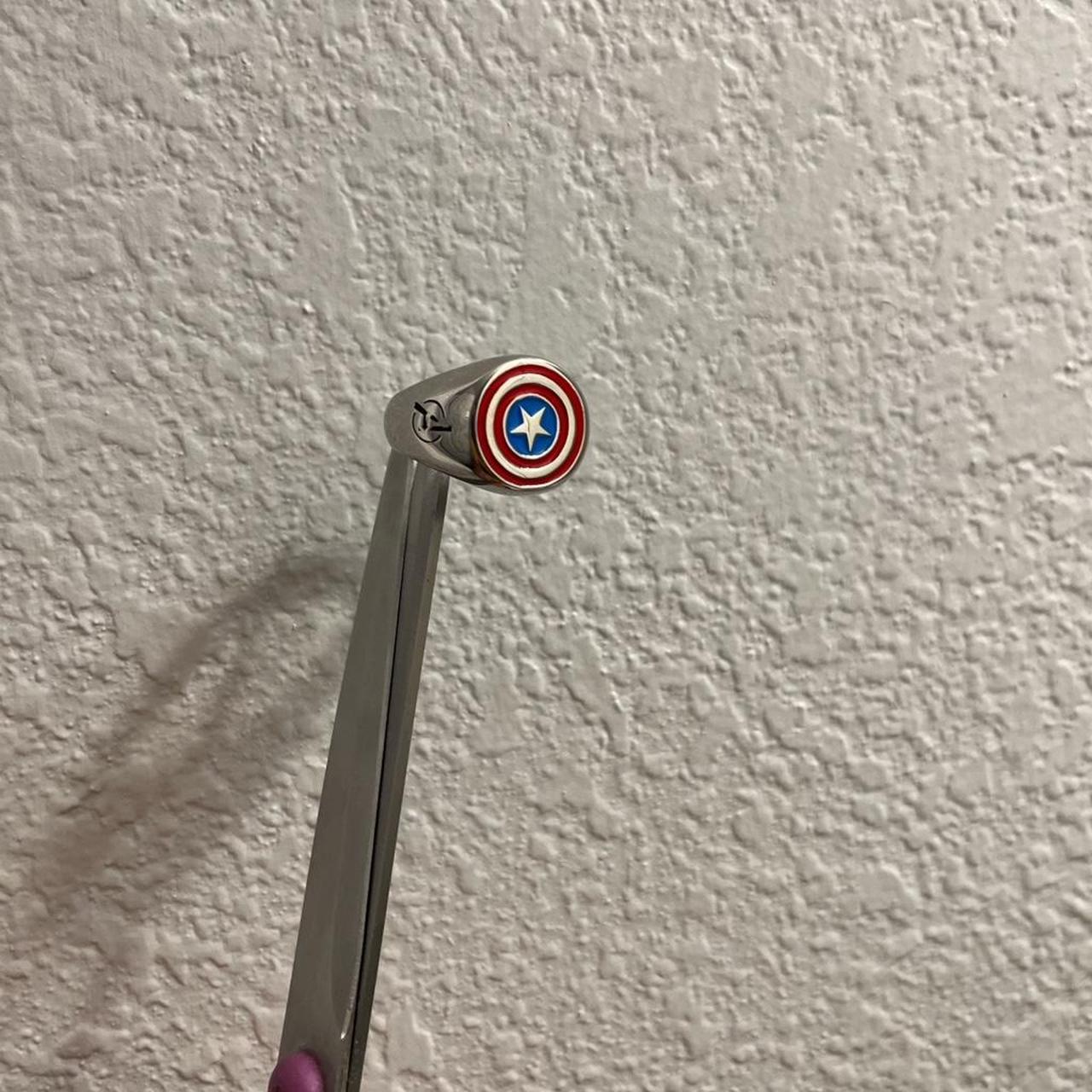 Marvel Men's Ring - Silver/Multi – Captain Americ… - image 4