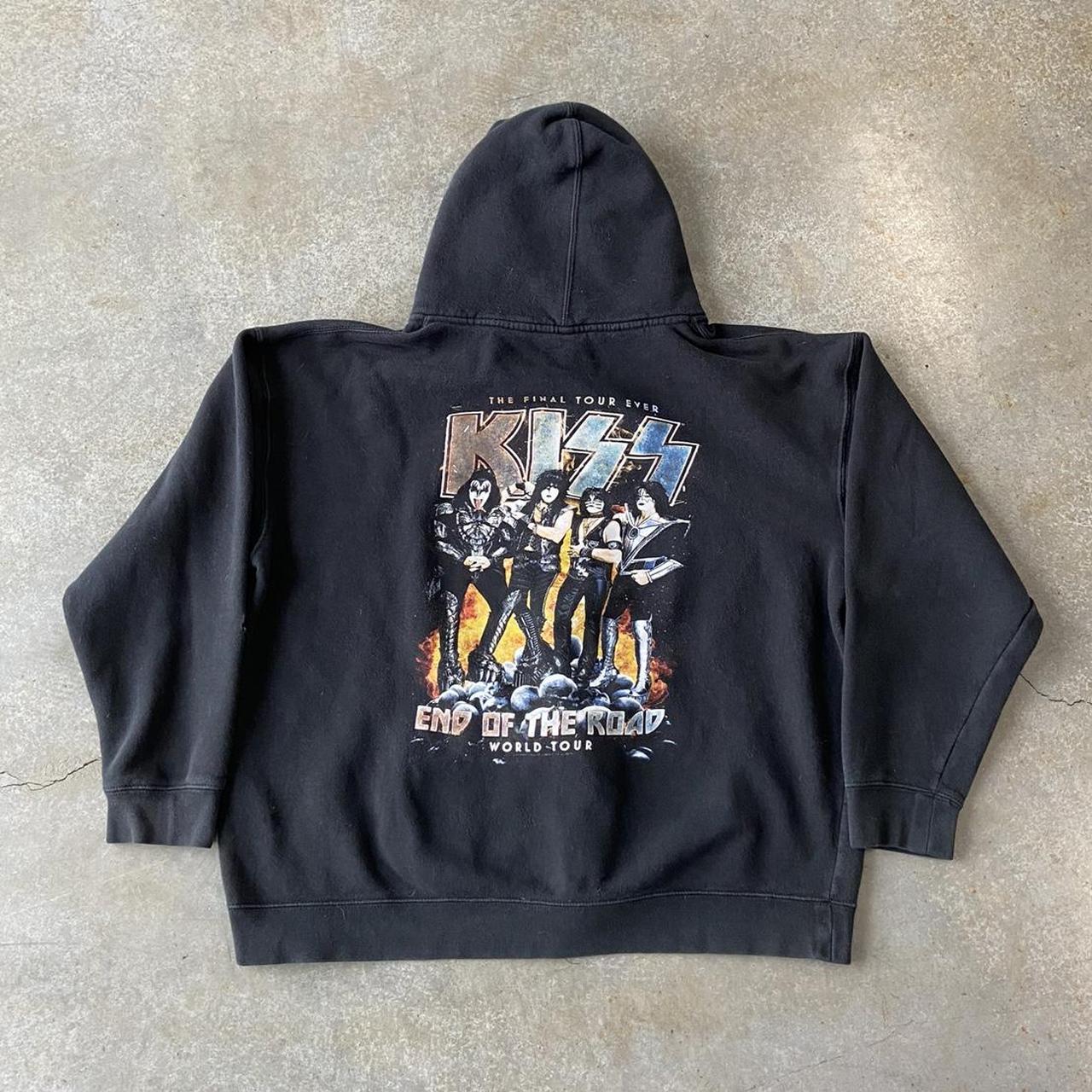 Essential black kiss band hoodie! Tour merch! Size... - Depop