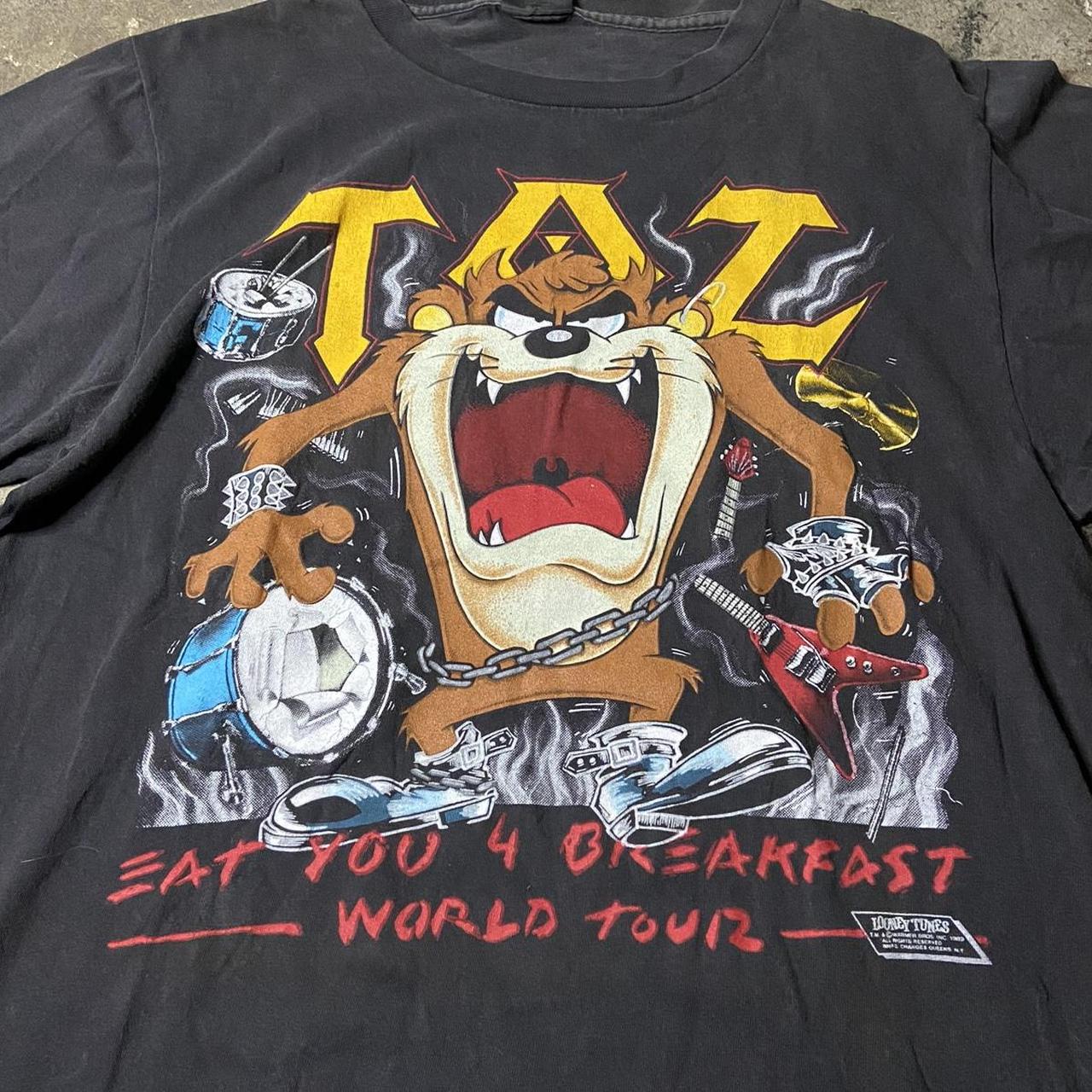 Vintage 1995 Taz Carolina Panthers Tank Top Warner - Depop