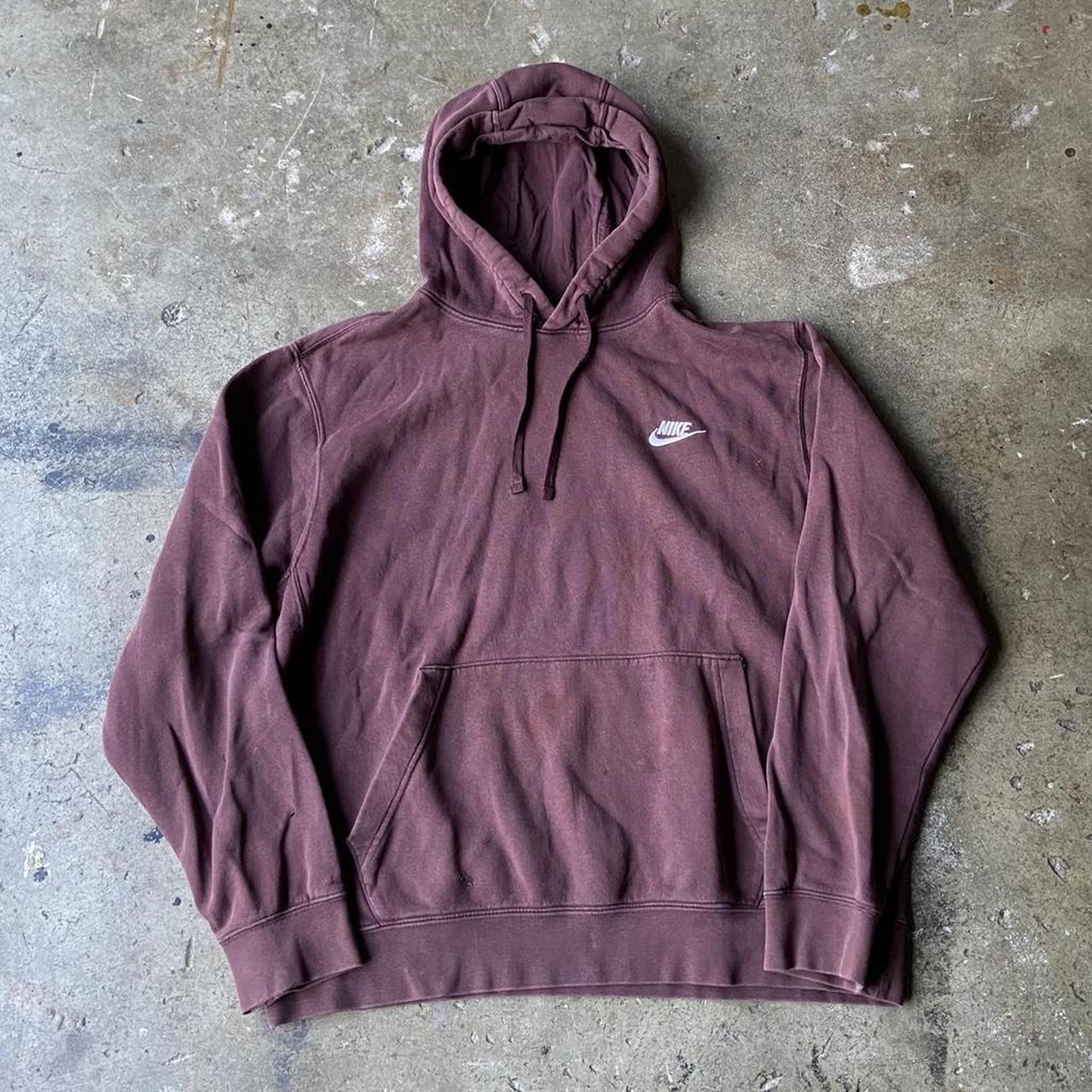 nikelab brown hoodie