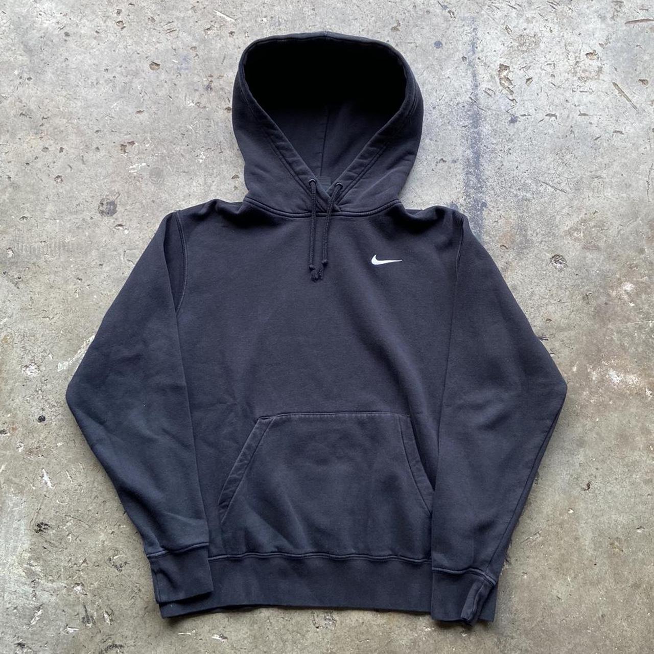 Essential black Nike hoodie! Size medium See... - Depop