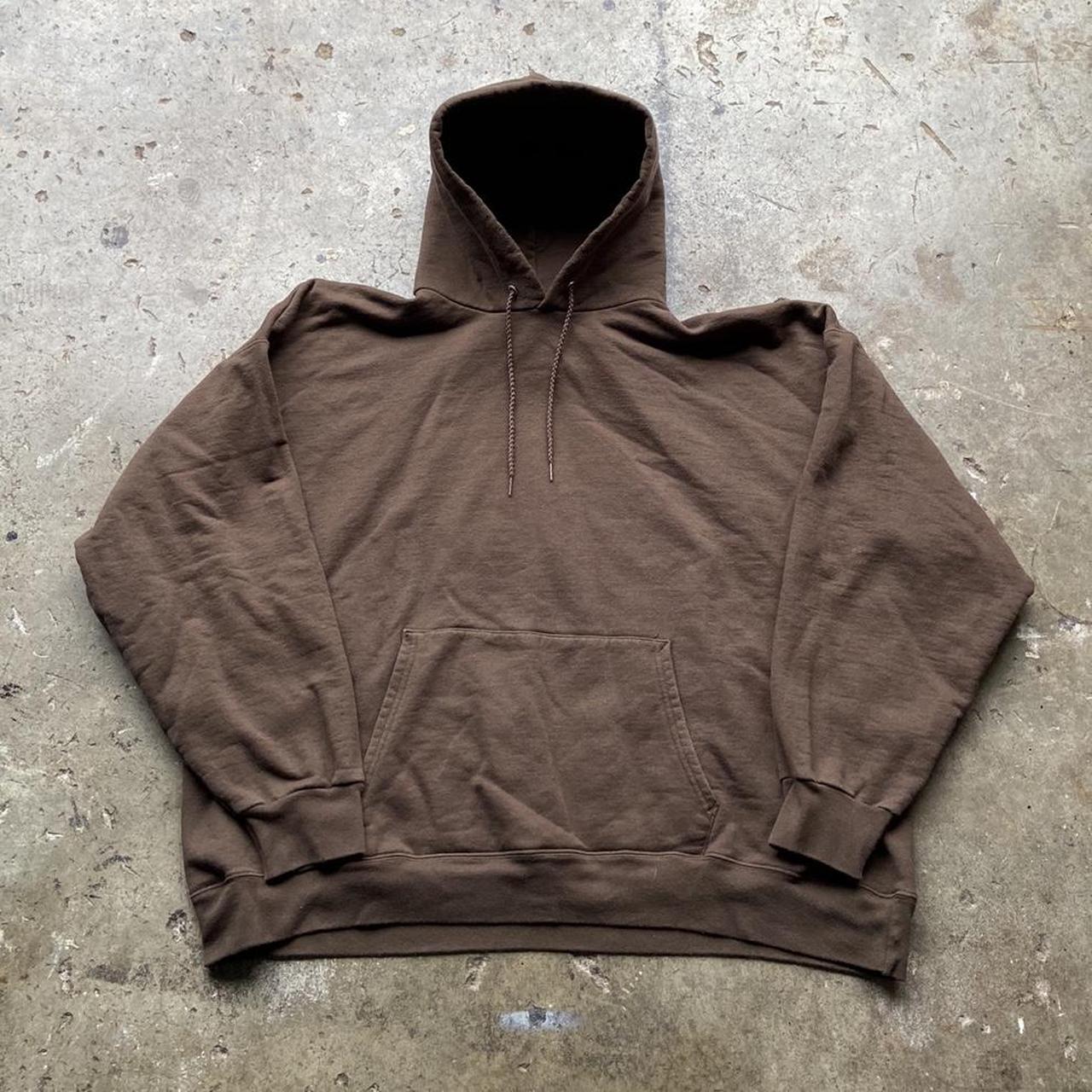 Vintage y2k essential chocolate brown hoodie! Size... - Depop