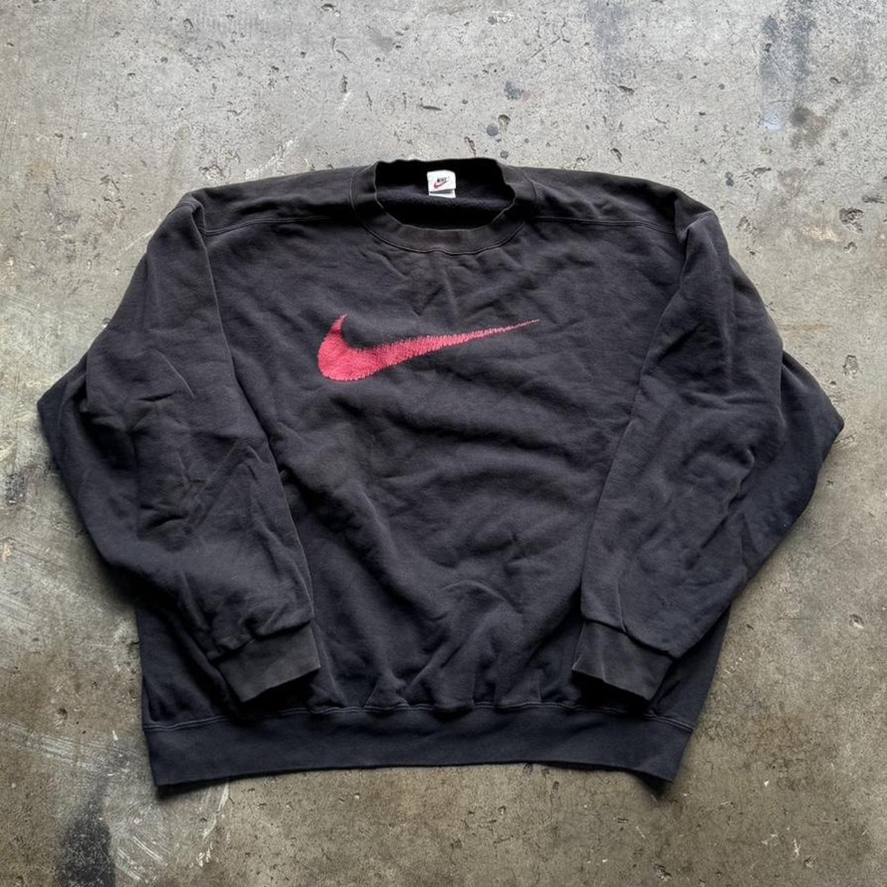 Vintage 90s Nike center swoosh sweatshirt! Size XL | Depop