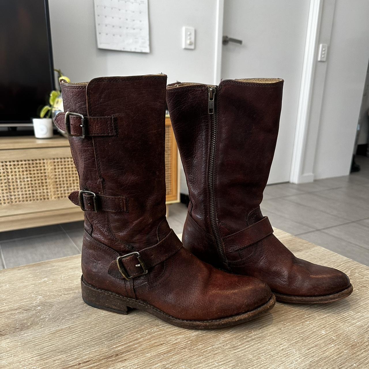 Beautiful vintage Frye Boots. Soles newly repaired... - Depop