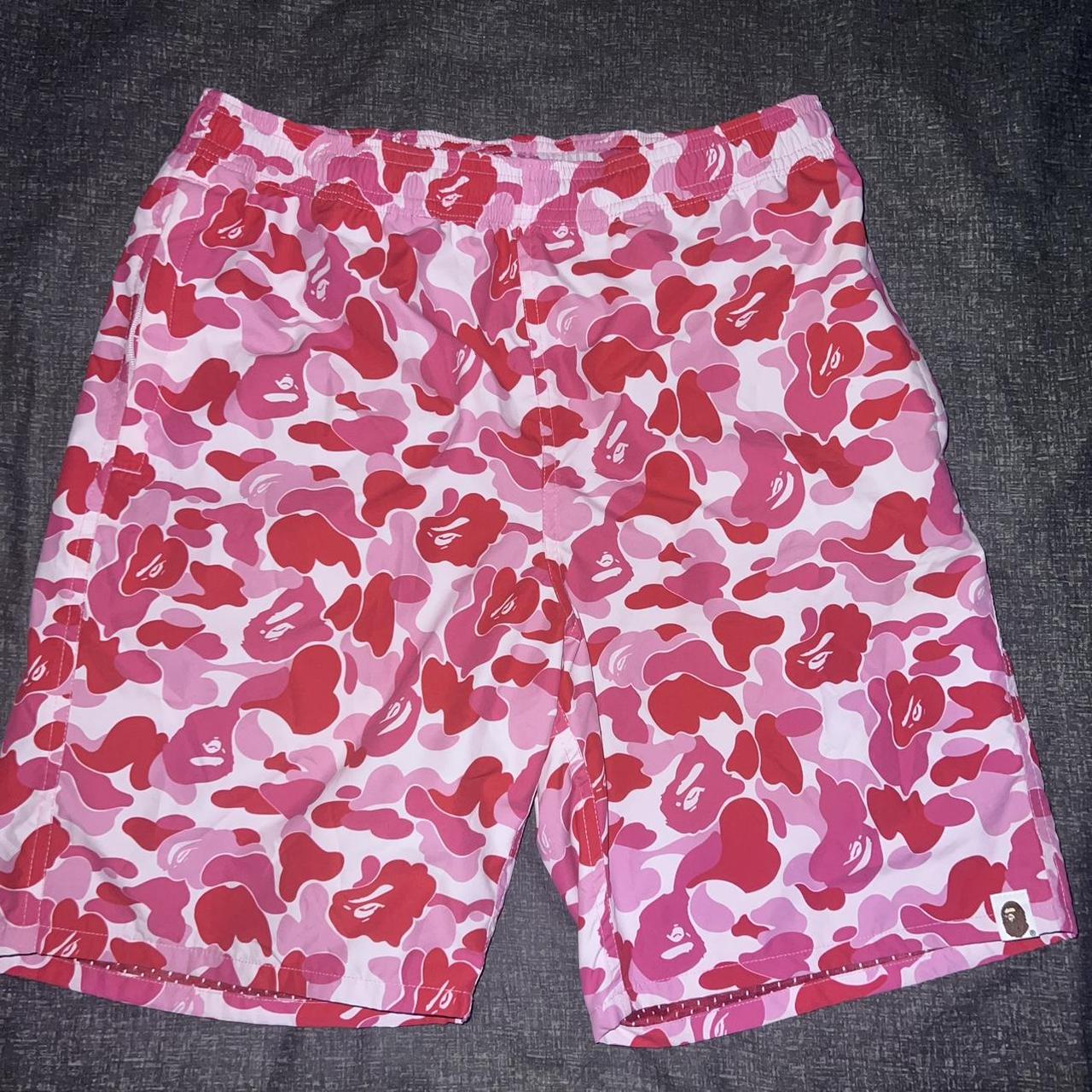 Pink bape shorts online