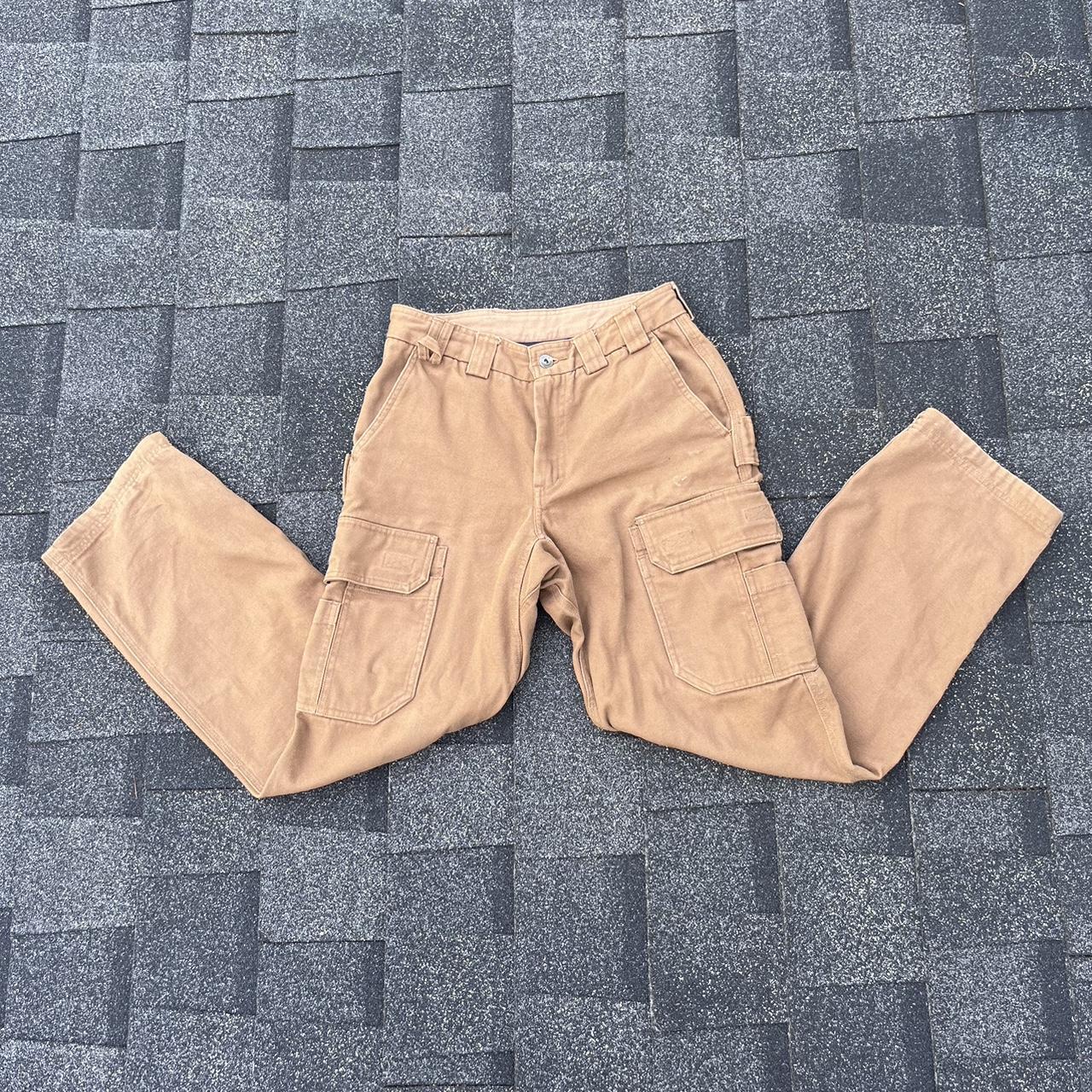 Duluth Trading Company Men's Tan and Brown Jeans | Depop