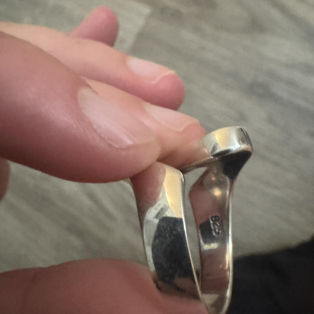 Women's Ring - Silver – Size 7 solid sterling sil… - image 4