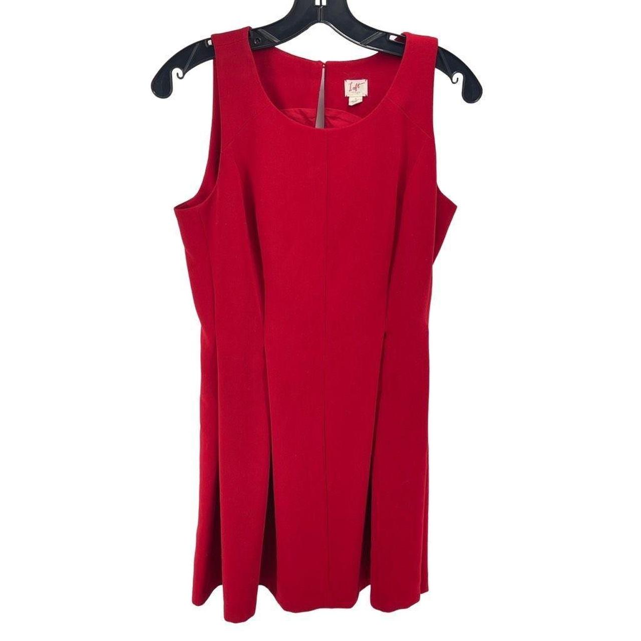 Ann taylor loft red dress hotsell