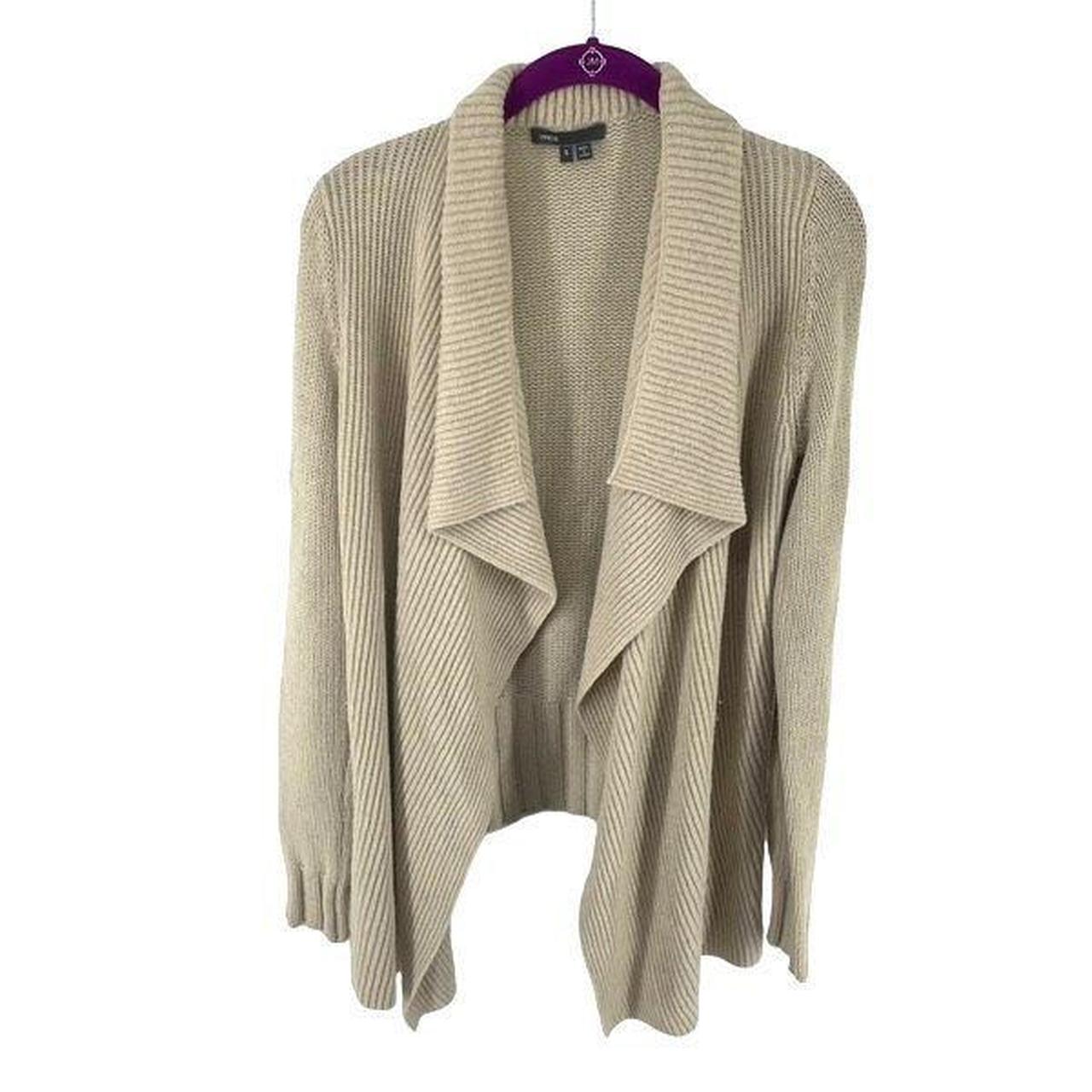 Vince drape front hot sale wool cardigan