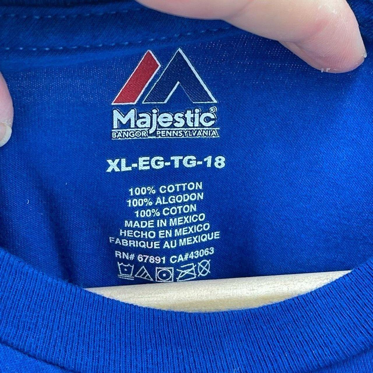 Majestic Athletic Men's Top - Blue - XL