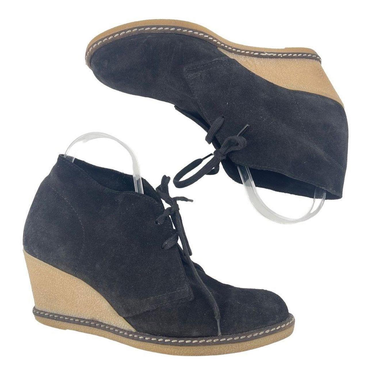 J crew outlet black suede booties