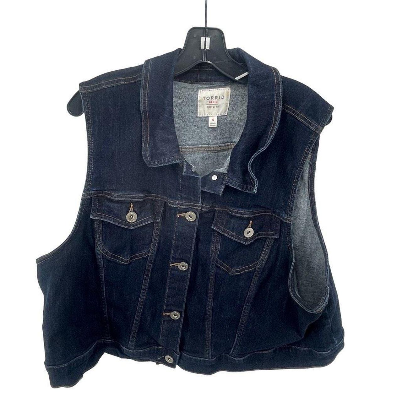 Torrid denim vest sale