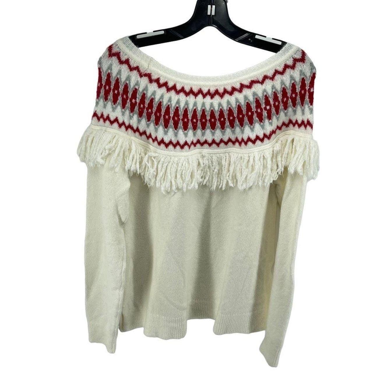 Loft deals fringe sweater