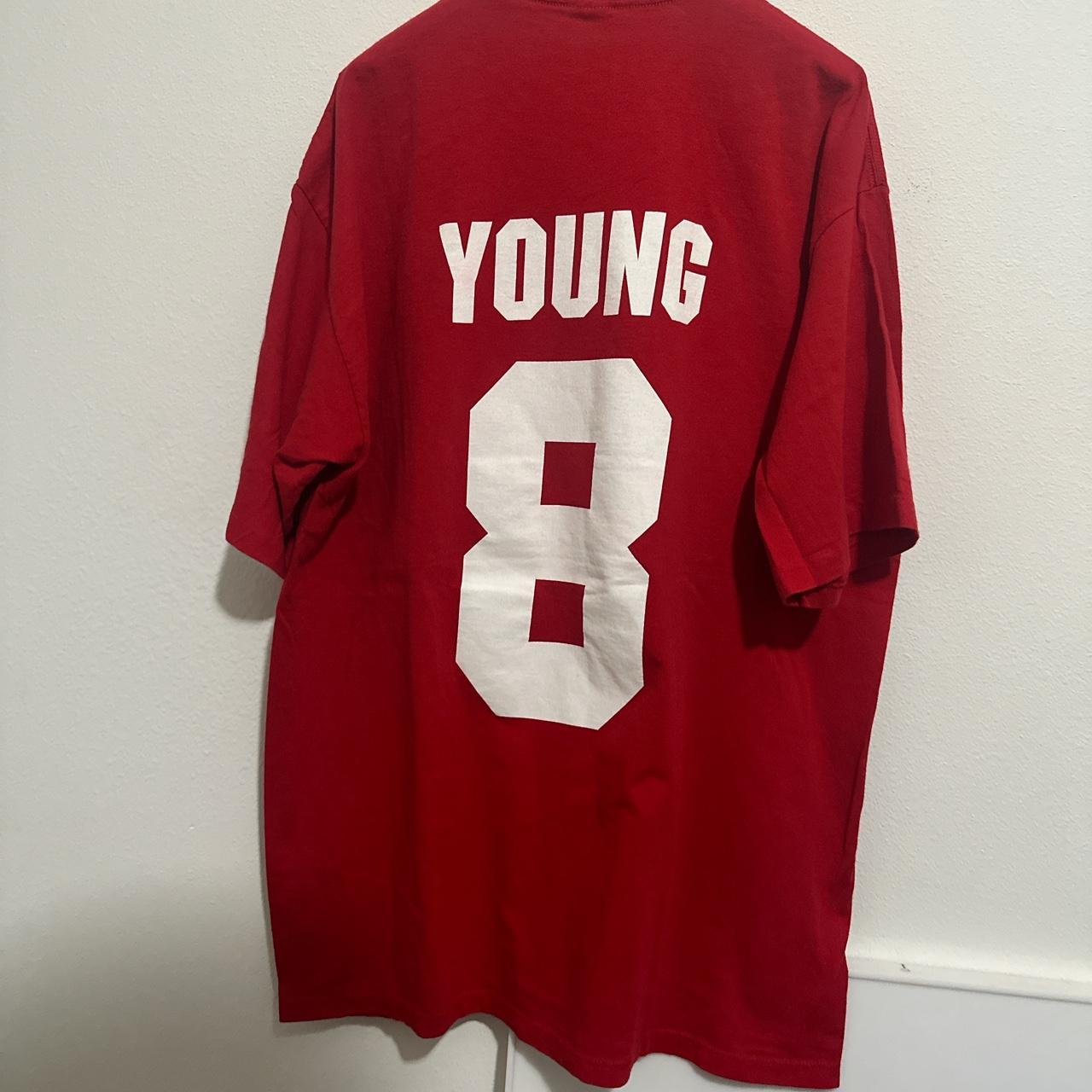 STARTER, Shirts, Starter Sanfransico 49ers Steve Young Nfl Red Football  Jersey Mens Size