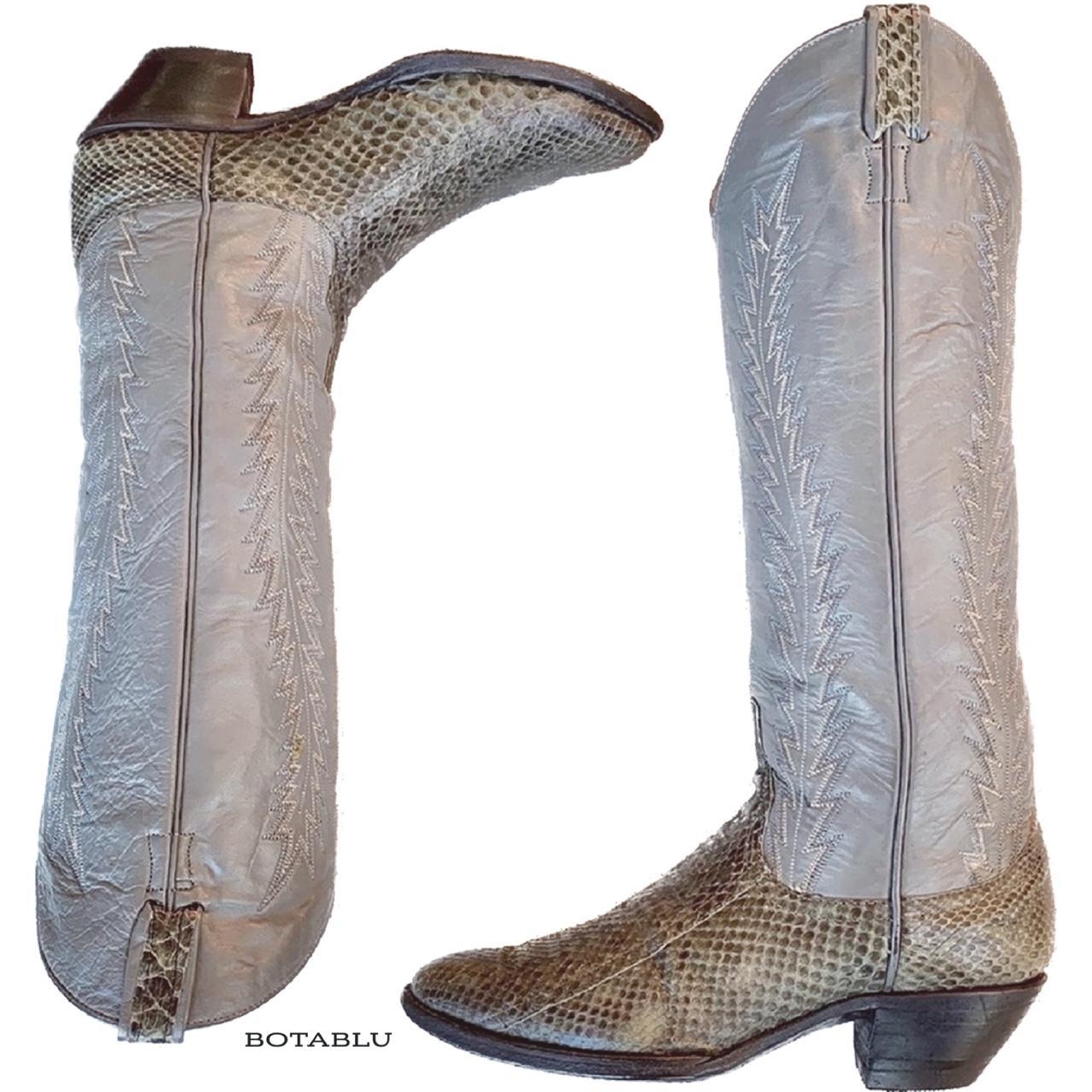 Larry mahan snakeskin on sale boots