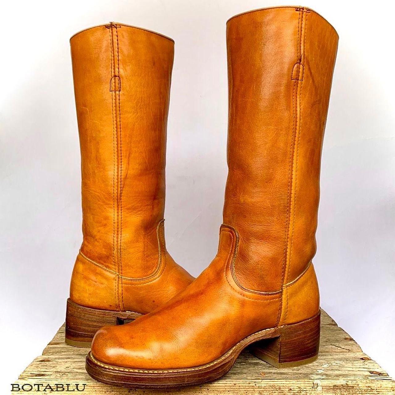 FRYE Vintage Campus Boots — Spectacular Rare True... - Depop