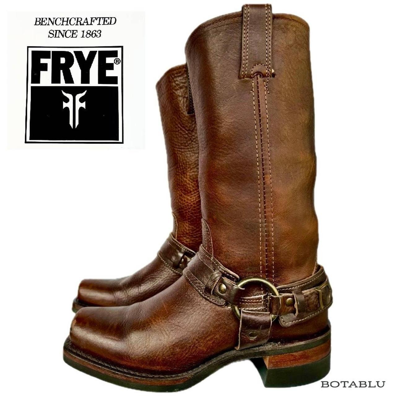 Vintage frye harness on sale boots