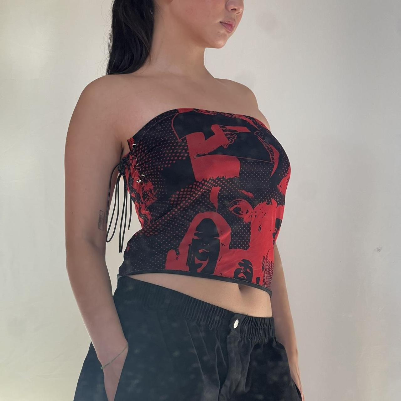 トップス BADBLOOD Tube Top red 512176337.jpg