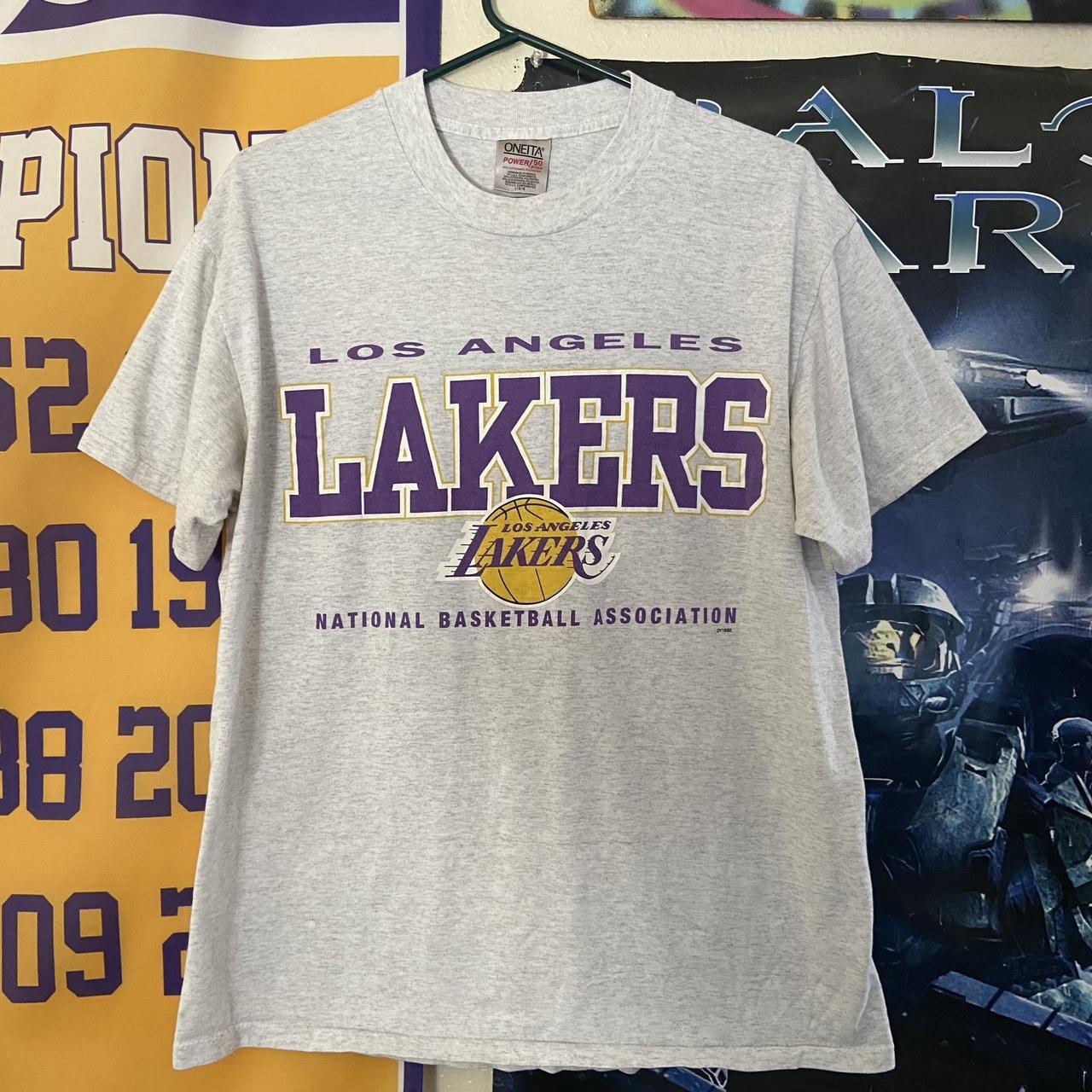 LA Lakers tee tags still on shirt, originally from - Depop