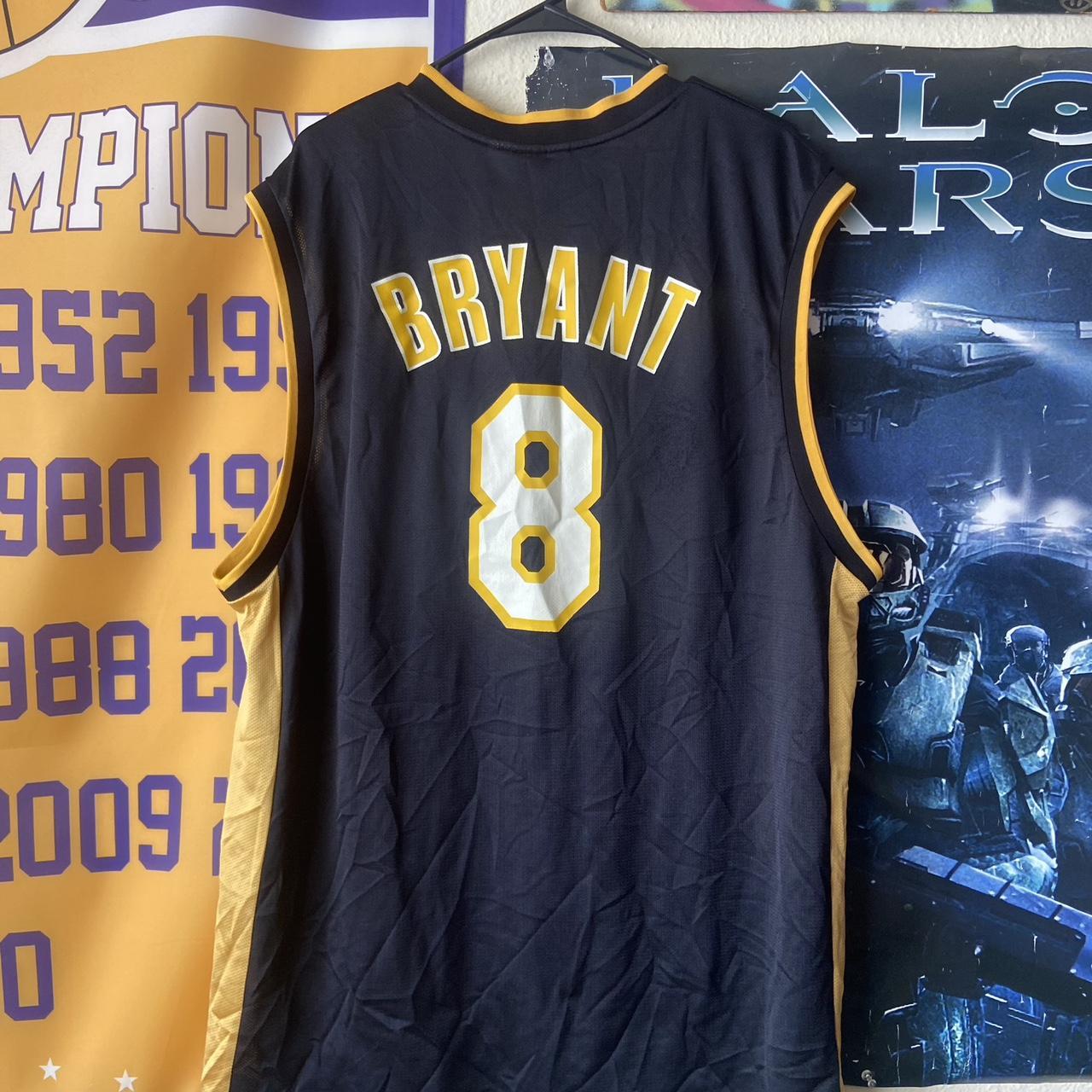 LA Lakers Kobe Bryant '8' Reebok Yellow Jersey