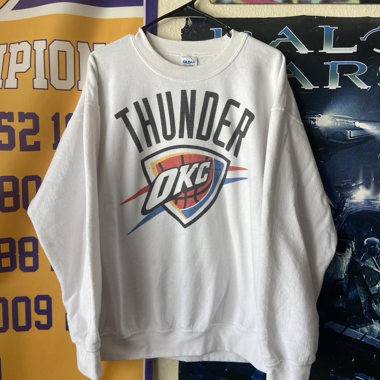 Vintage NBA Oklahoma City Thunder (OKC) Long Sleeve - Depop