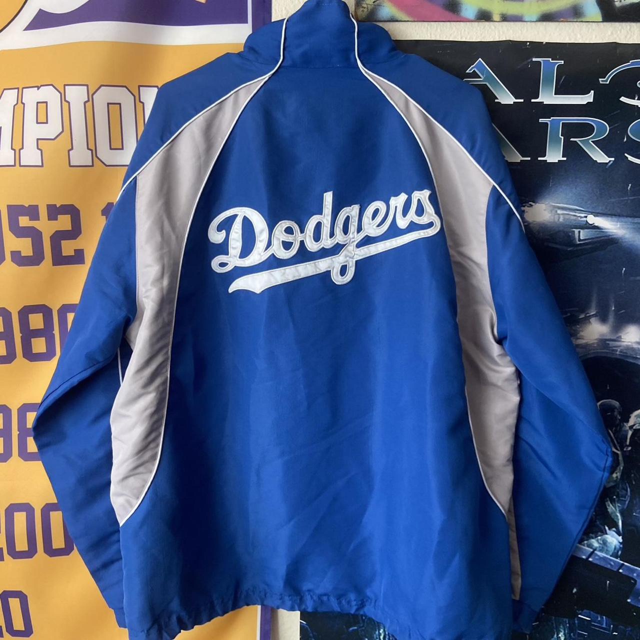 Los Angeles Dodgers Vintage Jacket Black and white - Depop