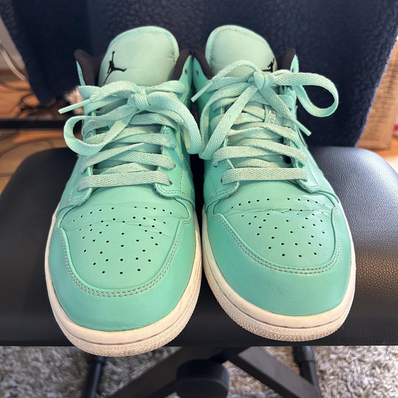 Retro Jordan 1 low hyper Turquoise men s size 10.5. Depop