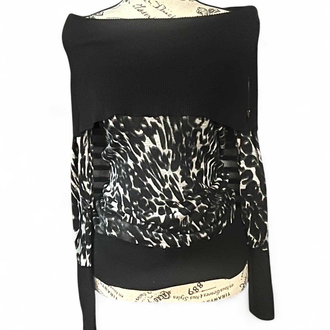 Cache Women's Blouse - Black/Multi - S – Caché Bl… - image 1