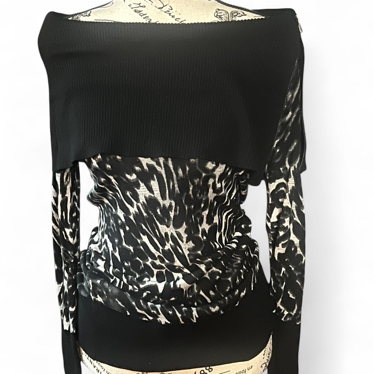 Cache Women's Blouse - Black/Multi - S – Caché Bl… - image 3