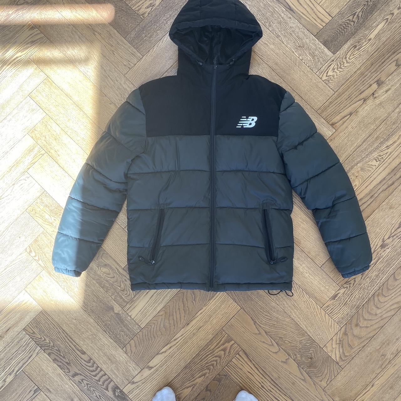New Balance Dark Green/ Black puffer jacket,