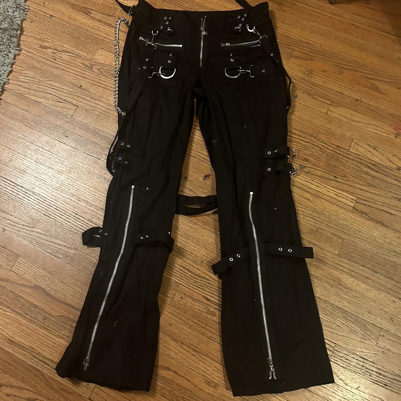 Tripp Nyc Pants perfect condition minus rip on one... - Depop